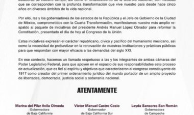 Da espaldarazo Cuauhtémoc  a las reformas del presidente