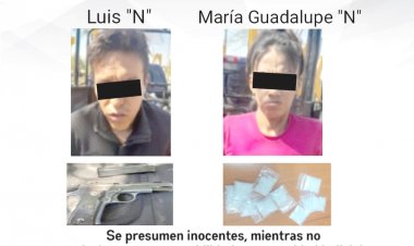 En Temixco, caen estos dos acusados de violar ley de armas y delito contra la salud