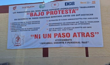 Se inició paro de labores en subsistemas educativos