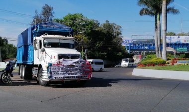 Se concentraron transportistas sin bloquear