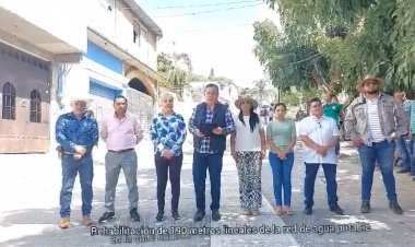 Ayuntamiento de Jiutepec entrega rehabilitación de la red de agua potable