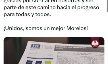 Envía el gobernador mensaje de agradecimiento a los morelenses