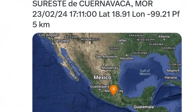 Se busca conocer si hubo daños por el temblor de esta tarde en Cuernavaca