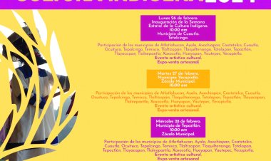 Inauguran la Semana Cultural Indígena 2024 en Tetelcingo