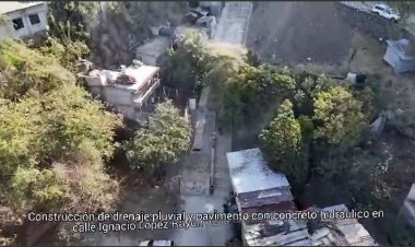 Rafael Reyes entregó construcción de drenaje y pavimento