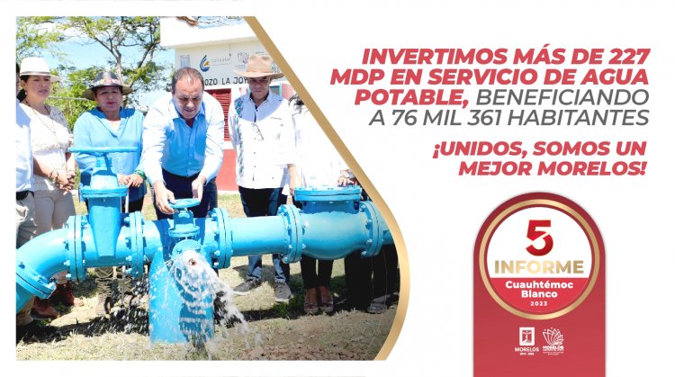 Uso eficiente de agua, con el impulso  del gobierno de Cuauhtémoc Blanco