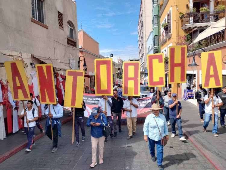 Marcha de Antorcha Campesina genera caos en Cuernavaca