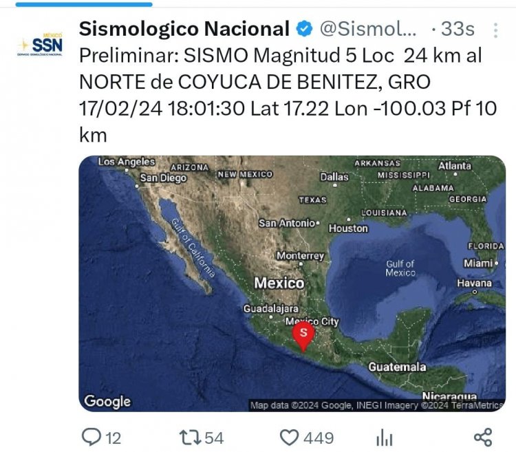 Se activaron protocolos en Morelos por temblor