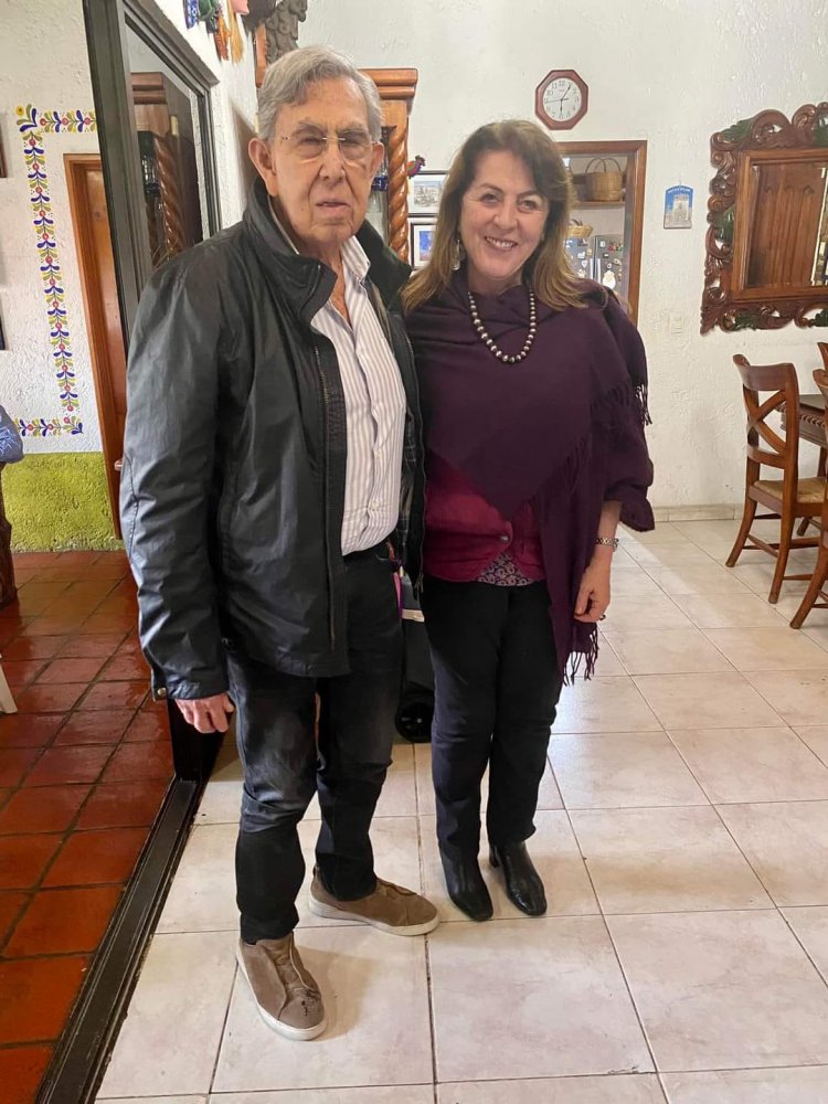Margarita González se reunió con el ingeniero Cuauhtémoc Cárdenas