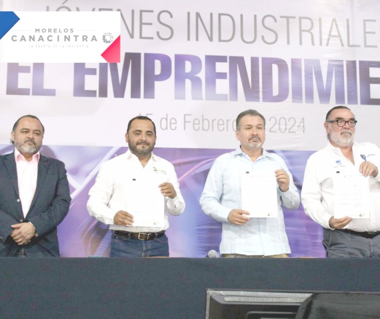 Canacintra y el Tecnológico de Zacatepec firman convenio para emprendedimiento