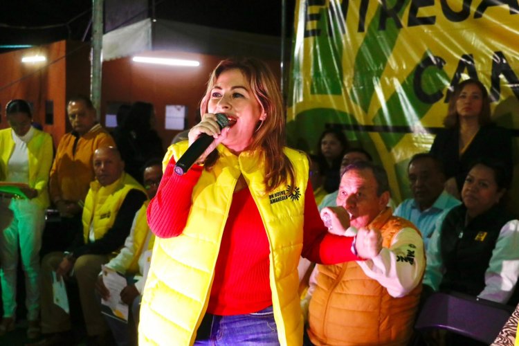 Recibió Lucía Meza constancia  de aspirante del PRD al gobierno