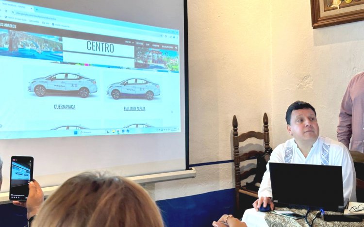 Presentan nueva plataforma del taxi digital para Morelos