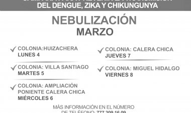 En Jiutepec, se combate el dengue, zika y chikungunya