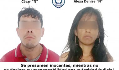 Pareja, vinculada por robo en minisúper en Jiutepec