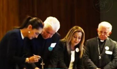 Logran el obispo Castro y la CEM  la firma de candidatos por la paz