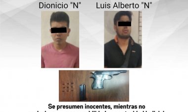 Este par cayó con armas prohibidas por las leyes