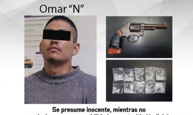 Por arma y drogas prohibidas, cayó este individuo en Jojutla