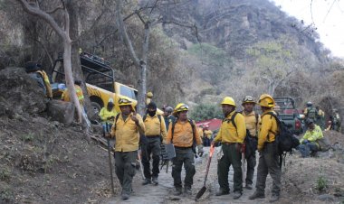 Controlan las autoridades los  incendios forestales en Morelos