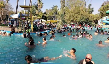 Gran afluencia en balnearios y  hoteles, aunque no, del 100 por ciento