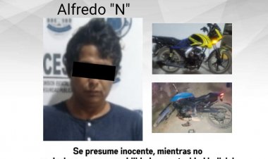 Persiguieron a 2 que traían motos robadas; uno cayó y se accidentó