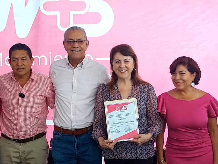 Recibió Margarita González,  constancia como candidata a gobernadora por el MAS