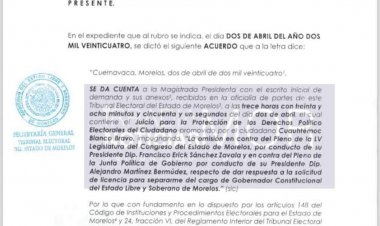 Promueve juicio Cuauhtémoc Blanco para proteger sus derechos políticos