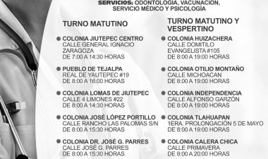 Están ya en operación doce centros de salud en Jiutepec