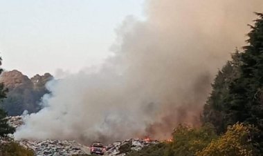 Surgió siniestro en tiradero de Huitzilac; detienen clases