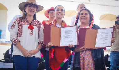Establece Sheibaum compromisos  con los campesinos de la entidad
