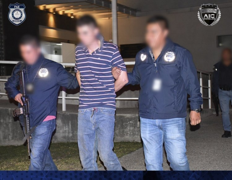 AIC detiene en Tlaxcala a tres masculinos por feminicidio y homicidio en Cuernavaca