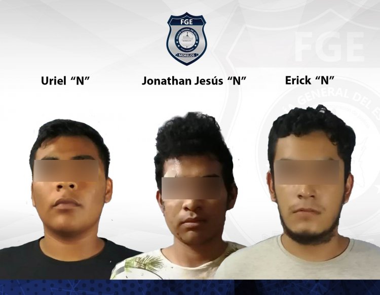 Uriel “N”, Erick “N” y Jonathan “N” van 25 años presos por la muerte de adolescente