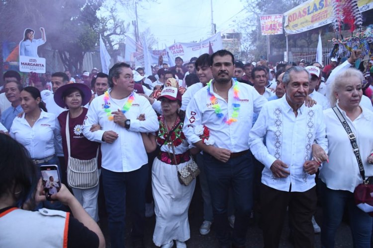 Arrancaron campaña Rafael Reyes y David Ortiz en Jiutepec