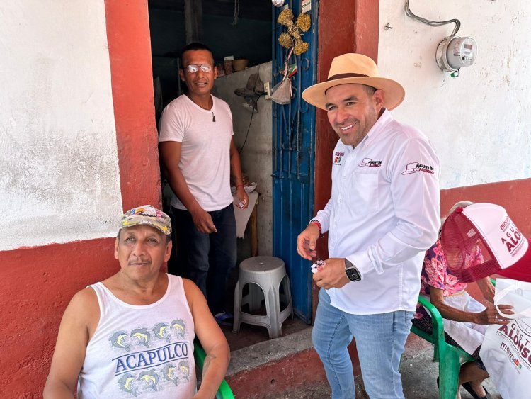 Recibe apoyo de vecinos de Cocoyoc, Agustín Alonso