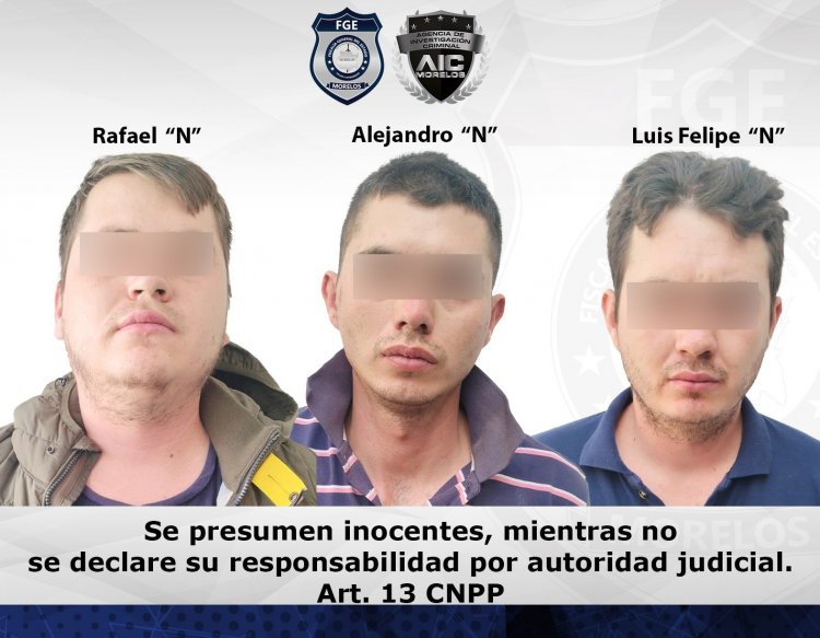 Fueron detenidos tres en Tlaxcala, acusados por el delito de feminicidio