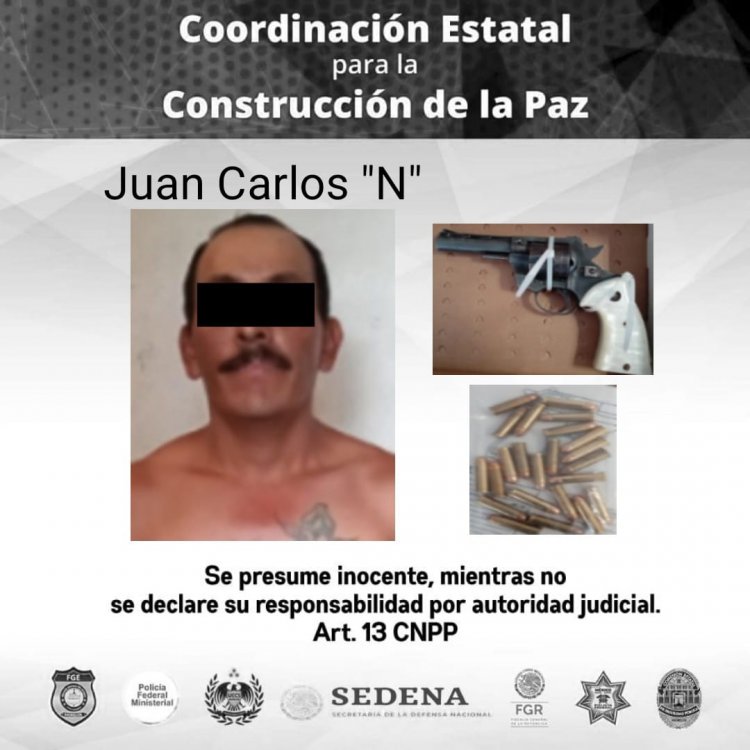 En Cuautla traía arma prohibida por la ley; quedó detenido por policías