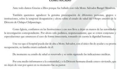Pide Ramón Castro evitar conjeturas y especulaciones por obispo