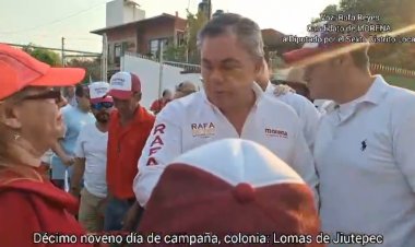 Habitantes de la Colonia Lomas de Jiutepec respaldan a Rafa Reyes y David Ortiz