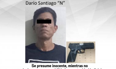 Se paseaba en Huitzilac con pistola, hasta que lo sorprendieron policías