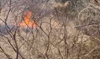 Arde el incendio en la Mina de Tezontepec