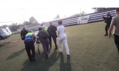 Se prestó servicio aéreo de helicóptero para una menor, víctima de un incendio