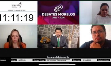 Debaten candidatos a Cuernavaca con la ausencia de J. L. Urióstegui