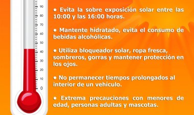 Protección Civil estatal alerta por temperaturas de hasta 40 grados