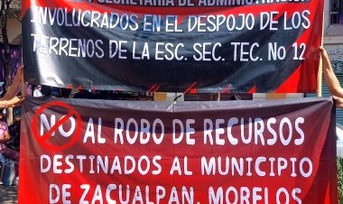 Denuncian traición a convenio de alcalde de Zacualpan, en detrimento de alumnos