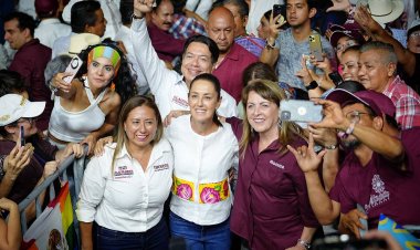 Sigue a la delantera Margarita al llegar a cierre de campaña con Claudia Sheinbaum