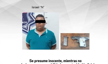 Sorprendieron a hombre con un arma prohibida en Temixco