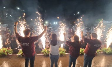 Tienen Margarita, Rafa y David respaldo de miles en Jiutepec