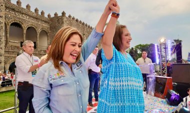 Abarrotado cierre de campaña de Lucy Meza