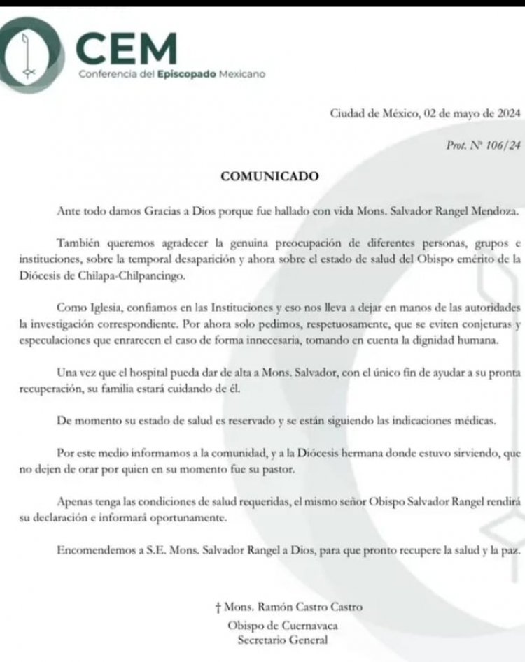 Pide Ramón Castro evitar conjeturas y especulaciones por obispo