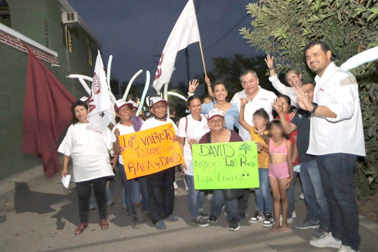 Se comprometen Rafa Reyes y David Ortiz  con vecinos de El Castillo y Pinos de Jiutepec