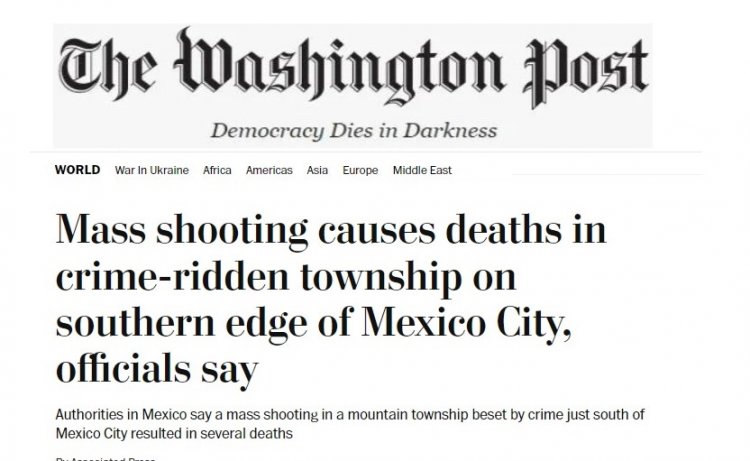 El The Washington Post difunde la masacre en Huitzilac